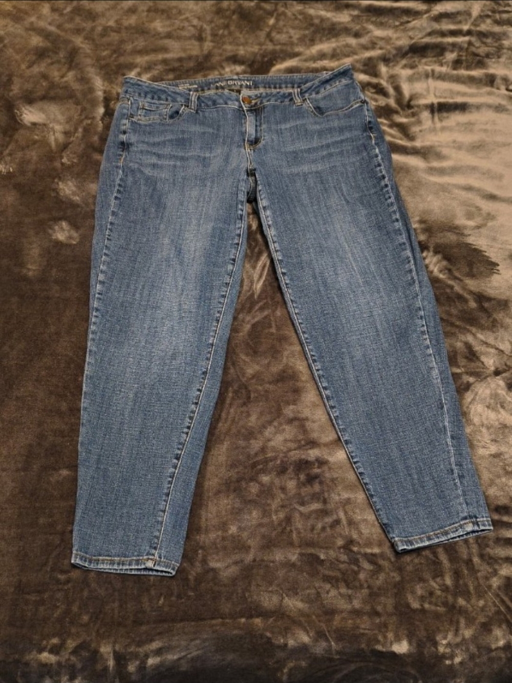 Lane Bryant Mid-Blue Cropped Jeans
